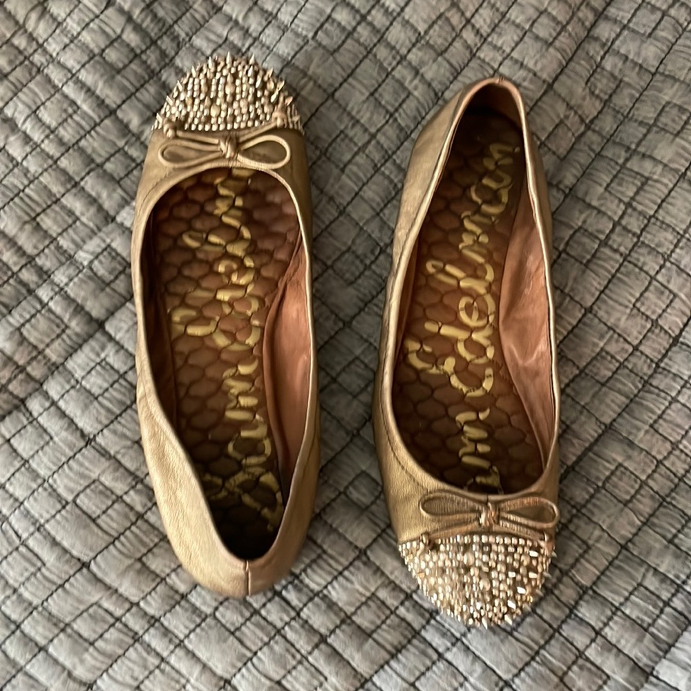 Sam Edelman Studded Gold flats
